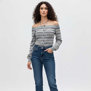 Cherie Code Women’s Soft Knit Pullover Top – Cotton‑Poly Blend, Long Sleeve Crewneck - 1 of 3