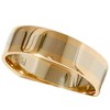 Pompeii3 Mens Gold Plain Two Tone Comfort Fit Wedding Band 14K - 2 of 4