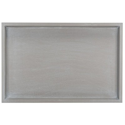 Slate Grey Pine Rectangular Tray Accent Table