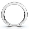 Pompeii3 1Ct Channel Set Diamond Wedding Ring 14k Gold or Platinum Lab Created EF/VS - 2 of 4