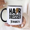 Hairdresser Leopard Lightning Mug, Retro Stylist Gift | OrnamentallyYou - 4 of 4