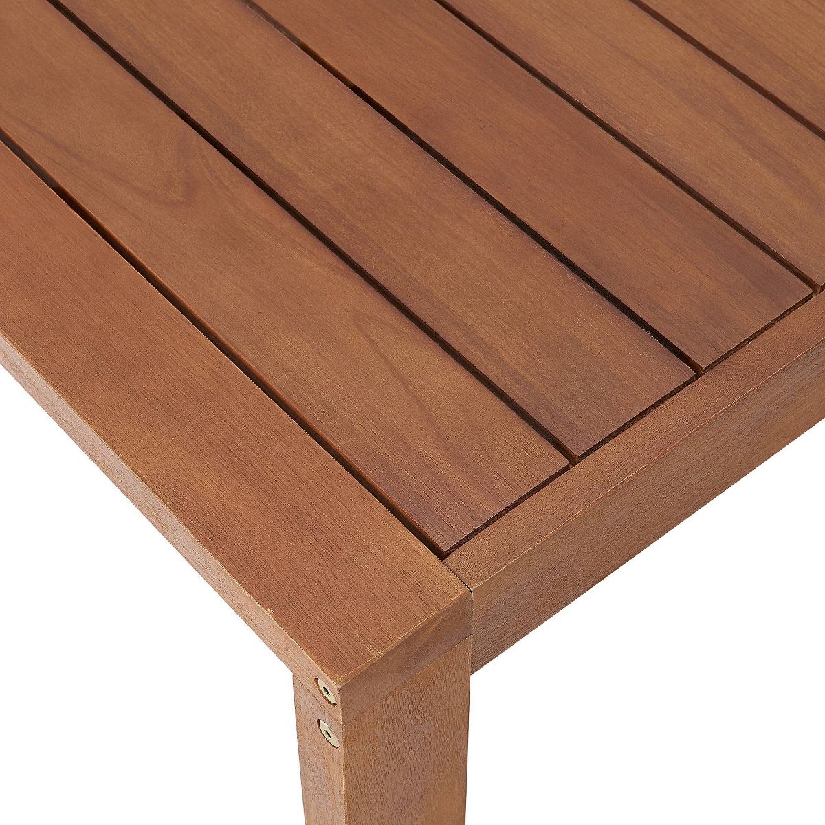 Weston Eucalyptus Wood Rectangular Outdoor Dining Table - Natural - Alaterre Furniture - thumbnail 6