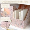 Blu Monaco Foldable Magazine File Holders - Set of 4 or 6 - Many Colors and Designs to Choose From - 3 of 4