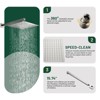 Cobbe with 10-Inch Square Shower Head, Tub Spout, 15.74-Inch Shower Arm Shower Faucet Set Single Handle Wall Mount Brushed Nickel With Valve - 3 of 4