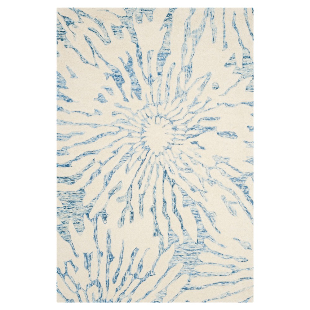 4'x6' Bella Rug Dark Blue/Ivory - Safavieh