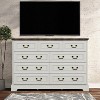 ORRD Farmhouse Style Bedroom 5 Drawer Dresser, 31.5'' Wooden Chest of Drawers with Metal Handles for Living Room, Hallway, Closet (Gray) - 3 of 4
