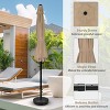 XIYUYEU 7.5 ft Shade Canopy with Push Button Tilt/Crank, 6 Sturdy Ribs for Outdoor Patio, Pool, without Base, Tan - 4 of 4