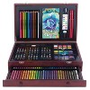 85pc Multimedia Illustration Art Set In Wood Case - Art 101 : Target