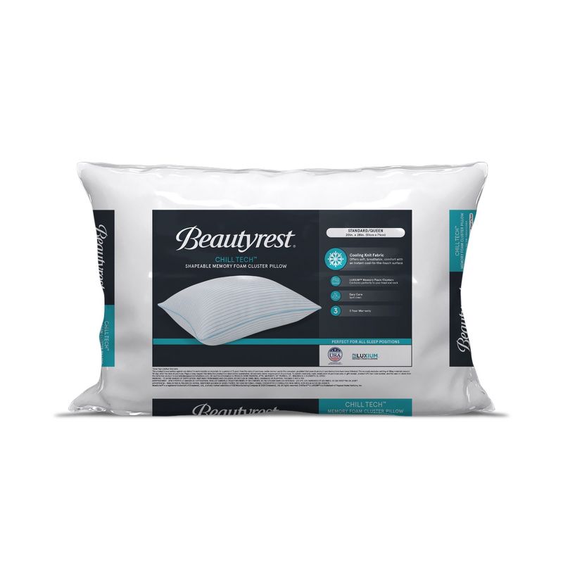 Beautyrest Chill Tech Memory Foam Cluster Pillow, 2 of 9