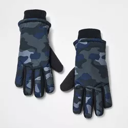 Boys' Camo Gloves - Cat & Jack™ Gray