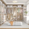 Besiost 70-In Bamboo Garment Rack with 5 Hanging Rods, Freestanding Closet System with Shelves - 2 of 4