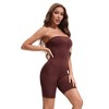 INSPIRE CHIC Women's Tube Shapewear Tummy Control Butt Lifter Strapless Mid Thigh Body Shaper - 4 of 4
