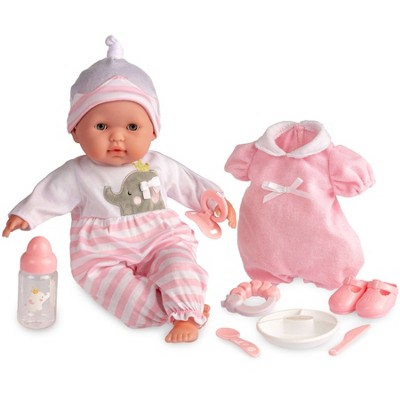 Jc Toys Berenguer Boutique 10 Piece Set Pink 15" Realistic Soft Body Baby Doll - Open/close Eyes : Target