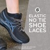 The Original Stretchlace Quick Lock No-Tie Elastic Shoelaces – Grey Adjustable Shoe Laces (1 Pair) - 3 of 4