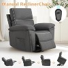 AMERLIFE Oversized Power Lift Recliner Chairs for Adults, Electric Lazy Boy Recliners for Elderly with Side Pocket Dark Grey - 3 of 4