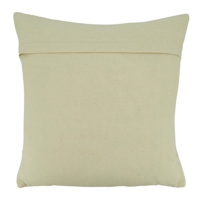 Black and White Cotton Stripe Throw Pillow, 18"