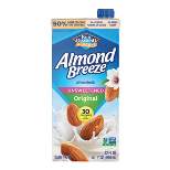 Almond Breeze Unsweetened Original Almond Milk - 1qt
