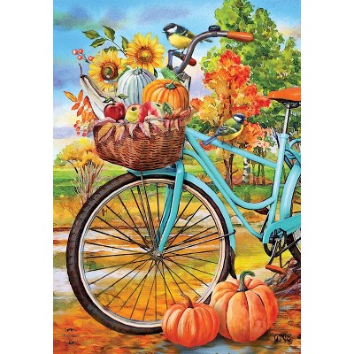 Briarwood Lane Fall Garden Flag 12x18 For Outdoor Autumn Bicycle For Fall Garden Flag Flags For Outside