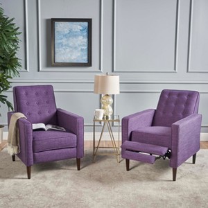 Set of 2 Mervynn Mid-Century Recliner - Christopher Knight Home - 1 of 4