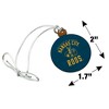 University of Missouri - Kansas City Kangaroos Logo Mini Small Tiny Wood Christmas Tree Holiday Ornament - 4 of 4