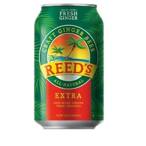 Reed's Extra Ginger Beer - Crafted with Fresh Ginger Root - 12oz Cans,-24 Pack - 1 of 2
