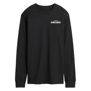 Men's - Star Wars - The Mandalorian Grogu Celestial Long Sleeve Graphic T-Shirt - 1 of 4