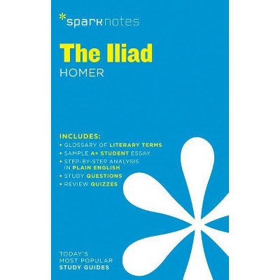  The Iliad - (Sparknotes) by  Sparknotes & Homer (Paperback) 