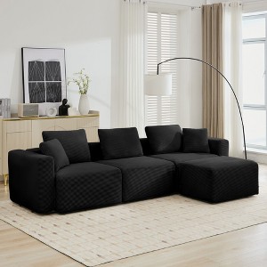 Hyleory Sectional Compression Sofa, Indoor Furniture Convertible Modular Compression Sectional Sofa Set - 1 of 1