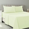 Solid 4 Piece Sheet Set Easy Care Ultra Soft Brushed Microfiber Bedding Deep Pocket Bed Sheets with Pillowcases  - Lux Decor Collection - 2 of 4