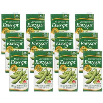 Eden Foods Unsweetened Organic Soymilk - Case of 12/32 oz