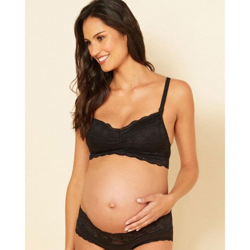 Maternity Ingrid & Isabel Seamless Active Nursing Sports Bra Black Xs :  Target