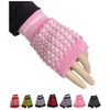 Women's 100% Acrylic Fingerless Winter Gloves Wrist Warmers - 2 of 3