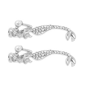 Unique Bargains Mermaid Faux Pearl Shoelace Charms 1 Pair - 1 of 4