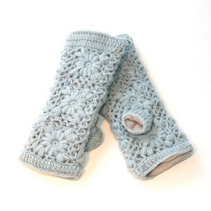 Flower Crochet Handwarmers_Nirvanna Designs - 1 of 4