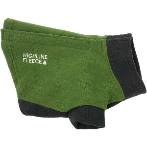 Doggie Design Highline Fleece Two Tone Dog Coat - Green - 1 of 3