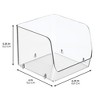 iDesign Stackable Open-Front Storage Bins - Set of 6 - Clear - 4 of 4