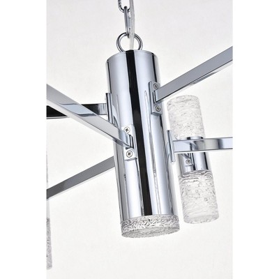 Vega 13-Light Chrome LED Pendant with Clear Glass Shades