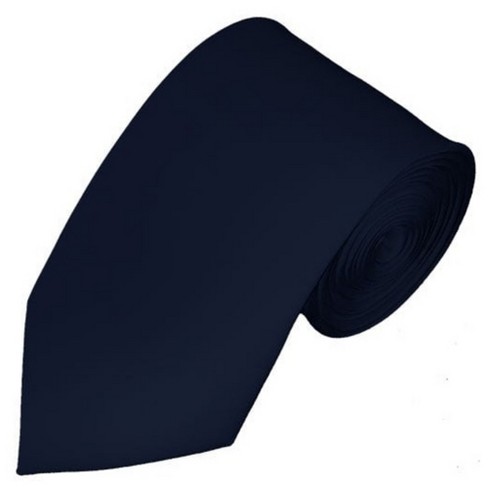 TheDapperTie Men's Navy Blue Color Slim 2.75 Inch Wide And 58 Inch Long  Neckties