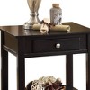 22" Malachi Accent Table Black - Acme Furniture: Lift Top, Storage, Tapered Legs, Shelf - 2 of 4