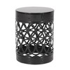 PAGED Modern Round Outdoor Side Table,Iron Patio End Tables for Backyard,Pool, Indoor Companion,Durable and Stable - 4 of 4