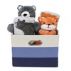 Lambs & Ivy Blue 5-Piece Baby Gift Basket for Baby Shower/Newborn Welcome Home - 3 of 4