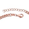 Guili Sterling Silver 18K Rose Gold Plated Ruby Heart Cubic Zirconia Adjustable Tennis Bracelet, Romantic and Elegant Timeless Design - 2 of 2