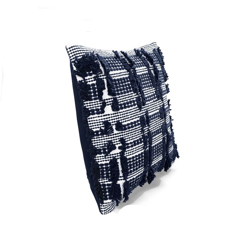 20&#34;x20&#34; Oversize Spencer Square Throw Pillow Navy Blue - Lush D&#233;cor, 3 of 6
