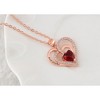 Anna-Kaci Zircon Crystal Rhinestone Jewelry Heart Pendant Necklace Perfect for Wife on Wedding Anniversary, Valentine's, or Mother's Day - 3 of 4