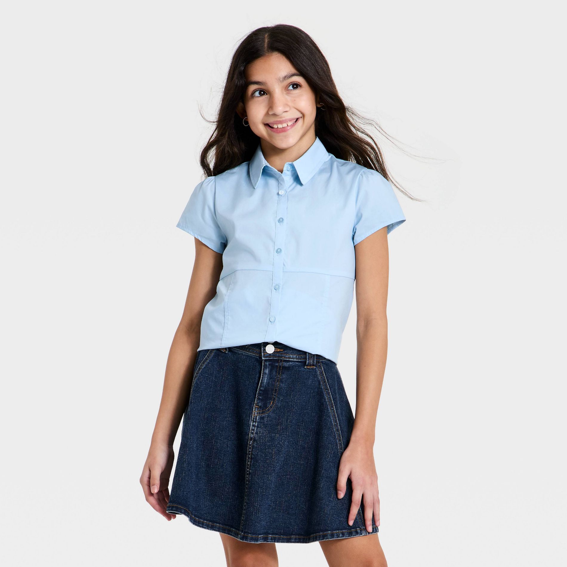 Girls' Button-Down Shirt - art class™