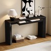 NicBex Modern Minimalist Console Table with 2 Concealed Drawers,Rustic Wood Grain Entryway Table Foyer Tables for Entryway,Hallway,Living Room - 2 of 4
