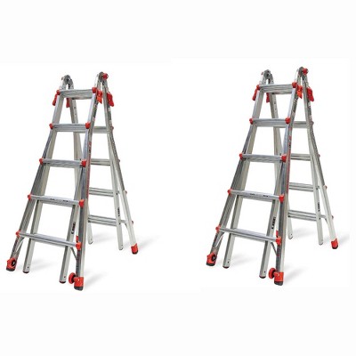 Little Giant Ladder Systems 22 Foot Type IA Multi Position LT Ladder (2 Pack)