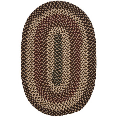 Colonial Mills Brook Farm Braided Rug, Natural Earth 4' round, Round Shape