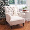 C&F Home 17" x 12" White Christmas Shaped Throw Pillow - 3 of 3