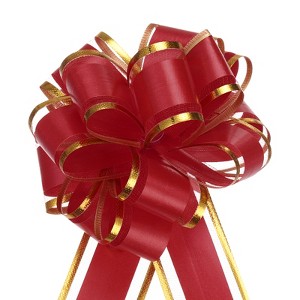 Unique Bargains Christmas Wedding Gift Wrapping Large Pull Bow 10 Pcs - 1 of 4